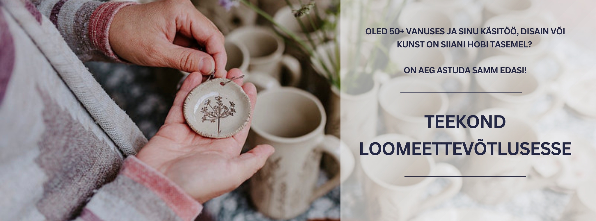 Teekond loomeettevõtlusesse 50 + vanuses loomeinimestele