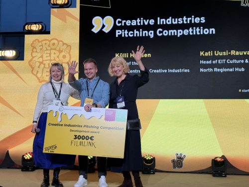 Creative Industries Pitching Competition peaauhind 1